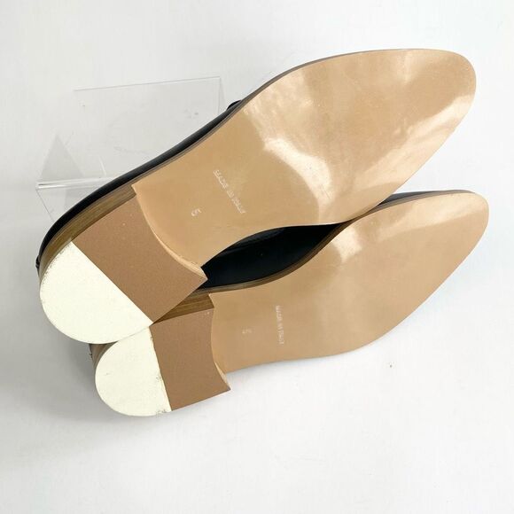 Everlane The Modern Loafer Leather Black Flat Slip On Solid Women’s Size 5 - Picture 9 of 9